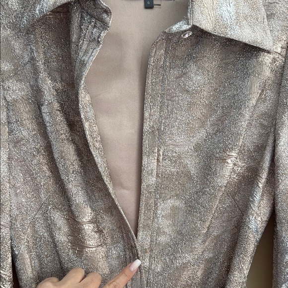 Theia Women's Metallic Dress - Picture 6 of 6